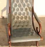   Chesterfield pihenő bőr fotel.