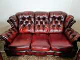 A170 Eredeti chesterfield bőr ülőgarnitúra