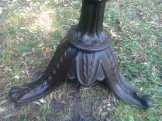 agancsból fogas bronz talpon, nehéz
