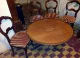 Antik biedermeier szék,dohanyzóasztal 