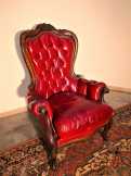 Chesterfield barokk bőr fotel. Chesterfield barokk bőr fotel.