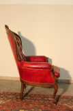 Chesterfield barokk bőr fotel.