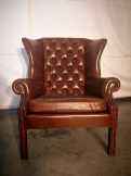Chesterfield füles bőr fotel Chesterfield füles bőr fotel