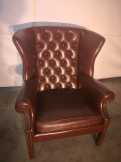 Chesterfield füles bőr fotel