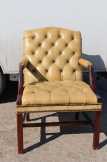 Chesterfield karfás bőr szék!