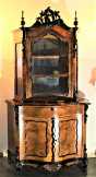 Csodaszép antik biedermeier vitrin