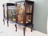 Gyönyörű( 1800.-)Bécsi Barokk Vitrines Szekrény ( 