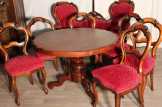 Gyönyörű antik biedermeier étkezőgarnitúra! Gyönyörű antik biedermeier étkezőgarnitúra!