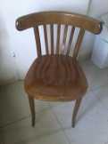 Régi fa étkezőasztal kihúzható, thonet székek