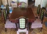 Szecessziós tálaló kombináció, 2 szekrény + asztal