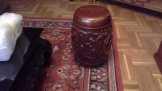 Teak fa dob szek (drum stool)