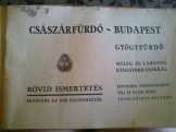 Császárfürdő Budapest ismertetője