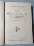 Erdős Renée: Báró Herzfeld Clarissz (aláírt Révai)