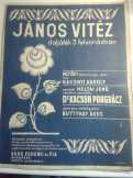 János Vitéz daljáték 3 felvonásban 1931-es kiadás.