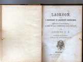 LESSING:LAOKOON, vagy a festészet és ........... LESSING:LAOKOON, vagy a festészet és ...........