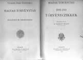 Magyar Törvénytár 1911.évi törvényczikkek