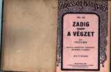 Voltaire:Zadig vagy a végzet Voltaire:Zadig vagy a végzet