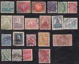 21 db régi lengyel pecsételt bélyeg 1921-1930 évek