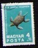 4 forintos teknős veszprém  bélyeg 1969 futott