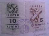 5Ft és 10Ft-os illetékbélyeg 1957