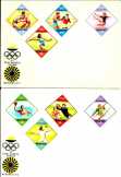 Boríték - bélyegsor - XX. Nyári Olimpiai Ját- 1972