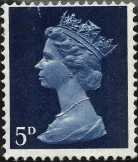 Eladó brit postatiszta bélyeg 5D más színű nyomat