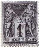 Franciaország forgalmi bélyeg 1877