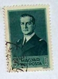Horthy Miklós kormányzó 1 pengős bélyeg futott 
