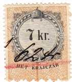 Magyarország adó és illetékbélyeg 1868