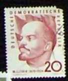 Német  emlékbélyeg Lenin 1870-1924 bélyegzett 
