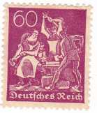 Német birodalom forgalmi bélyeg 1922