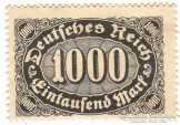 Német birodalom forgalmi bélyeg 1923