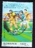 Román bélyeg Angol foci Eb 1996 pecsételt