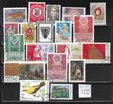 Szovjet pecsételt bélyegek 1967-1990. évekből