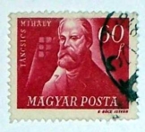 Táncsics Mihály 60 fillér magyar bélyeg pecsételt