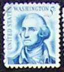 Usa 5 centes bélyeg Washington elnök pecsételt