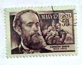 Vámbéry Ármin 50 fillér magyar posta bélyeg futott