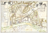 Buda térkép 1686 latin nyelvű  másolat reprint