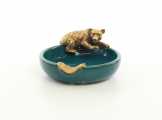 hamutartó medve porcelán/bronz NN-9