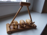 Három kismalac fa fűszertartó 1960 Három kismalac fa fűszertartó 1960
