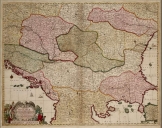 Magyarország térkép 1600 latin nyelvű  másolat
