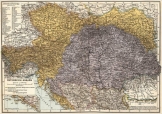 Osztrák - Magyar Monarchia térkép német nyelv