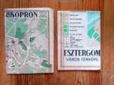 Sopron és Esztergom várostérképe 1971-ből