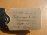 Teniszverseny első díja 1903