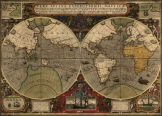 Világtérkép 1595 latin nyelvű másolat