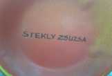 Stekly Zsuzsa tűzzománc padlóváza. Stekly Zsuzsa tűzzománc padlóváza.