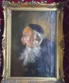 1800-as évekbeli Rabbi festmény judaikum