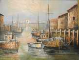 "Ciprusi Kikötő" Festmény
