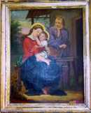 Franz Eder Szent család, antik festmény, 1872.