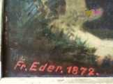 Franz Eder Szent család, antik festmény, 1872. XIX